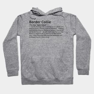 Border Collie dictionary for dog lovers Hoodie